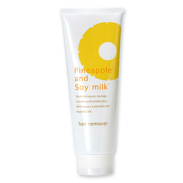 Pineapple and Soy Milk Hair Removal Cream, DIY hair-removal, quasi drug, body, bikini, sensitive skin, kids, pain and odor-free, made in Japan,230 g