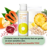 Hair Inhibitor Pineapple and Soy Milk Lotion, made in Japan, use daily, reduces hair growth, all skin types, kids friendly, face, body, 100 mL