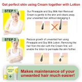 DIY Hair Removal set - Cream(230g) and Lotion(100mL), use in conjunction for best results, all skin types