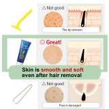 Mens Hair Removal Cream (quasi-drug) - reduces sebum, moisturizes, odor-free and pain-free, made in Japan, 230g